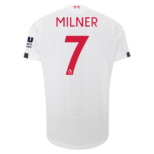 Camiseta Liverpool NO.7 Milner Replica Segunda Ropa 2019/20 Blanco